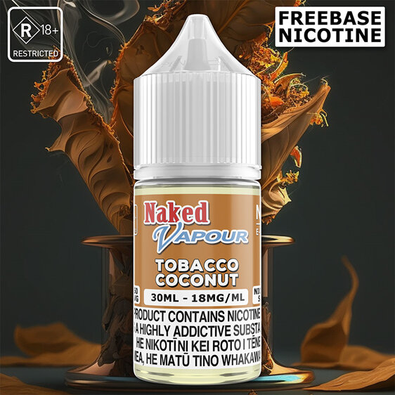 Naked Vapour e-Liquid - Tobacco Coconut