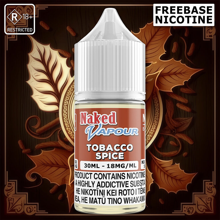 Naked Vapour e-Liquid - Tobacco Spice Freebase