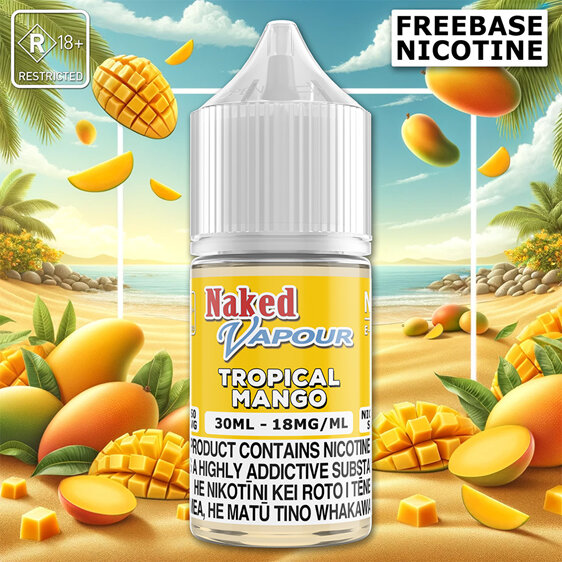 Naked Vapour e-Liquid - Tropical Mango Freebase