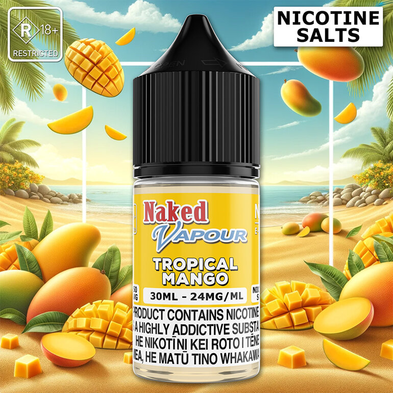 Naked Vapour e-Liquid - Tropical Mango Salts
