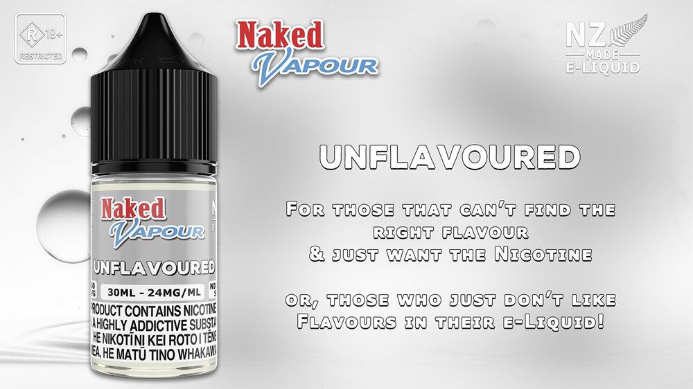 Naked Vapour e-Liquid - Unflavoured e-Liquid Flavour Description