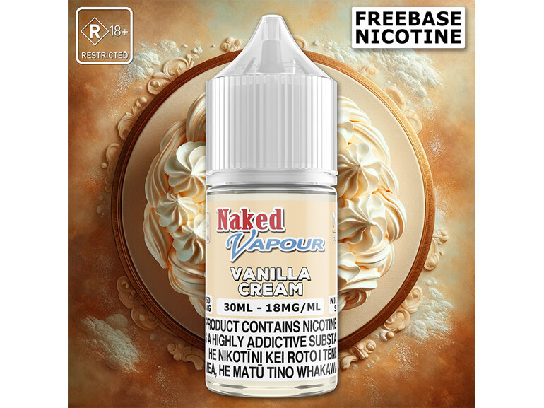 Naked Vapour e-Liquid - Vanilla Cream Freebase