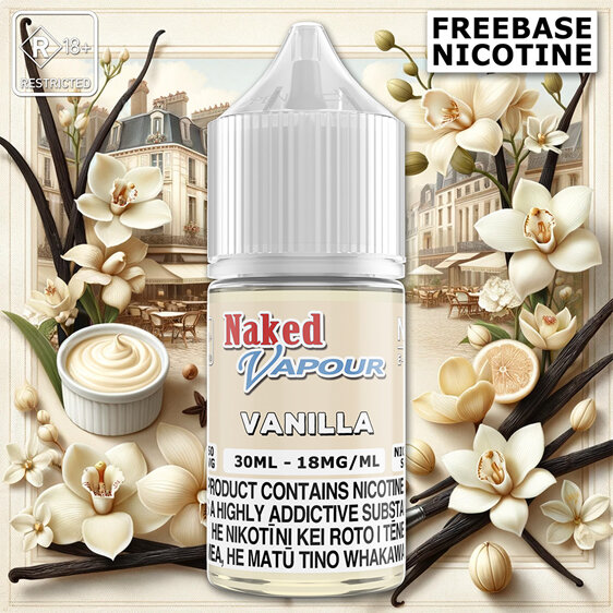 Naked Vapour e-Liquid - Vanilla Freebase