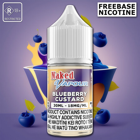 Naked Vapour Freebase - BLUEBERRY CUSTARD - e-Liquid