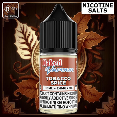 Naked Vapour SALTS - TOBACCO SPICE - e-Liquid