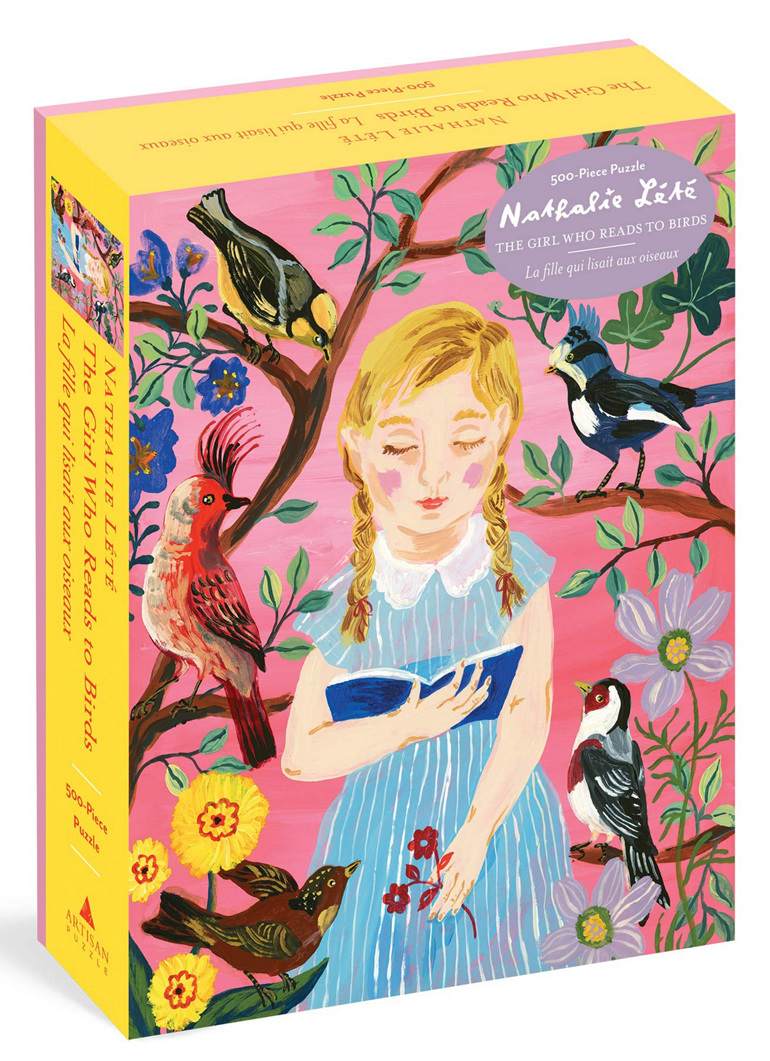 Nathalie Lété: The Girl Who Reads to Birds 1000 puzzle at www.puzzlesnz.co.nz