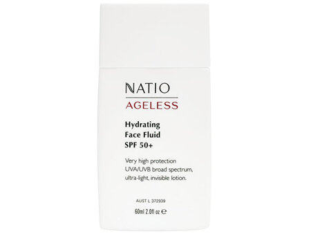 Natio Ageless Hydrating Face Fluid SPF50+ 60mL