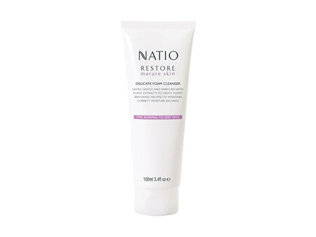 Natio Restore Mature Skin Delicate Foam Cleanser - 100ml