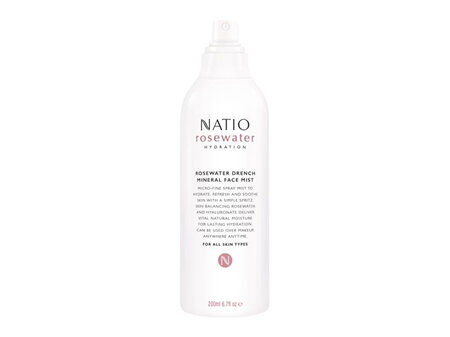 Natio Rosewater Drench Mineral Face Mist -200ml