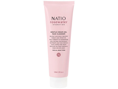 Natio Rosewater Gentle Cream-Gel Face Cleanser