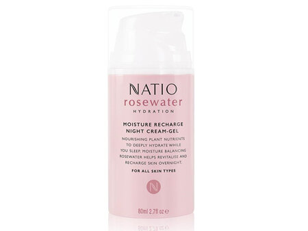 Natio Rosewater Moisture Recharge Night Cream-Gel