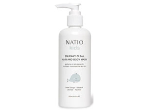 NATIO Squeaky Clean Hair&B/Wsh 250ml