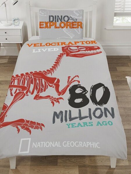 National Geographic 'Raptor' Reversible Single Duvet Cover Set