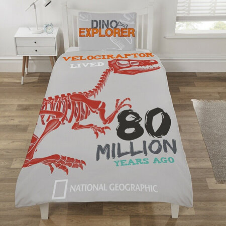 National Geographic 'Raptor' Reversible Single Duvet Cover Set