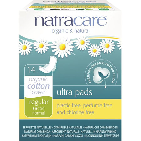 Natracare Ultra Pads Regular with Wings 14pk