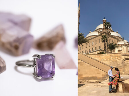 Natural Crystal to Vibrant Amethyst Ring: A Representation of Romance