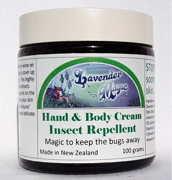 Natural insect repellent cream by Lavender Magic made in New Zealand
