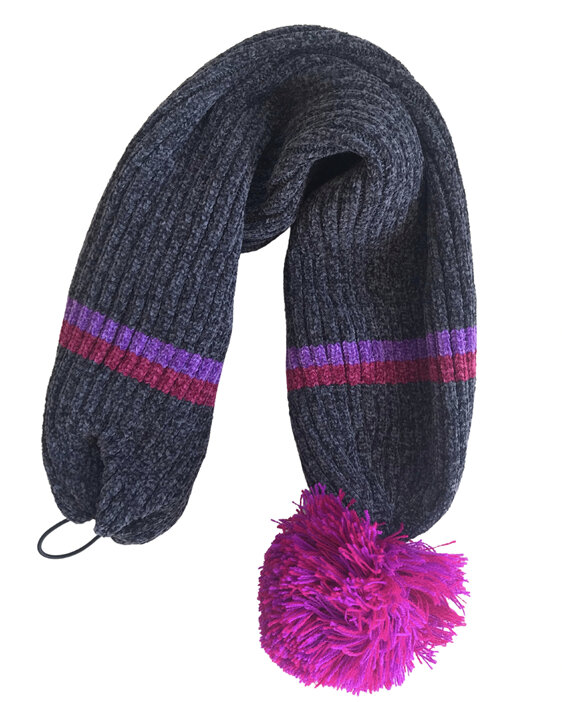 Natural Life 2 in 1 Scarf Beanie Charcoal