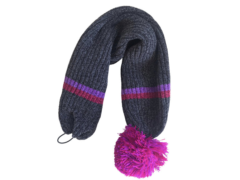 Natural Life 2 in 1 Scarf Beanie Charcoal