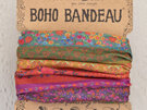 Natural Life bbw327 Boho Bandeau Rainbow Floral Bandeau hair headband