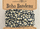 Natural Life Boho Bandeau Black Cream Floral