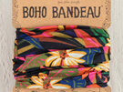 Natural Life Boho Bandeau Black Tropical hair headband