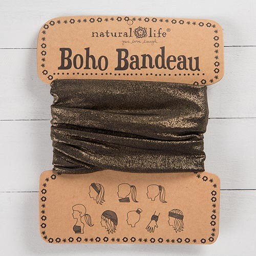 Natural Life Boho Bandeau Metallic Bronze hair accessory headband