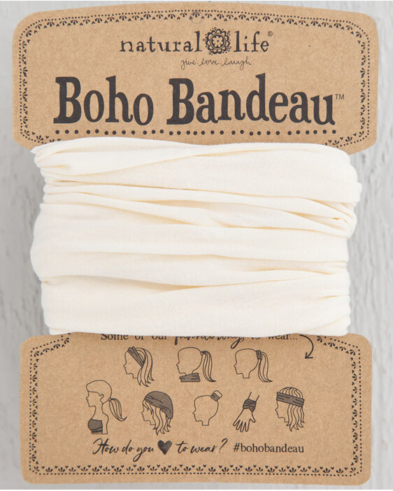 Natural Life Boho Bandeau Solid Cream