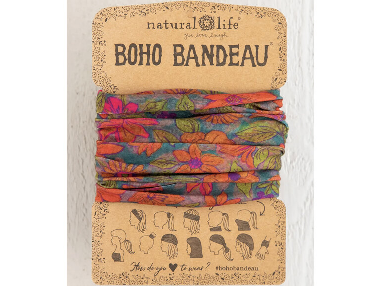 Natural Life Boho Bandeau Watercolour Neon hair headband
