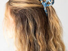 Natural Life Boho Hair Claw Blue Floral