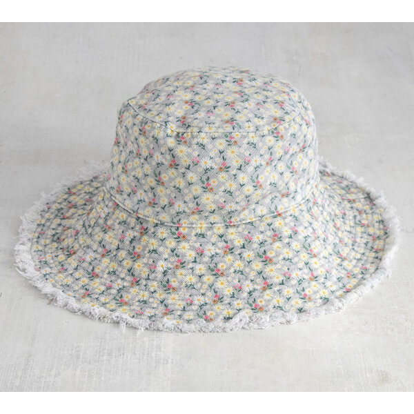 Natural Life Bucket Hat Cream Floral
