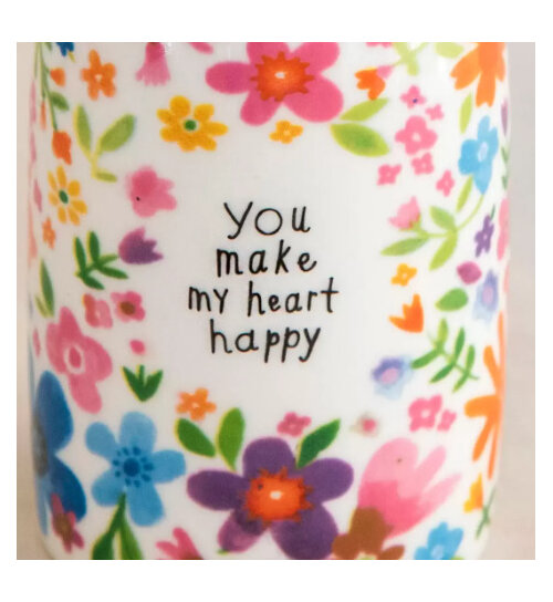 Natural Life Bud Vase - You Make My Heart Happy