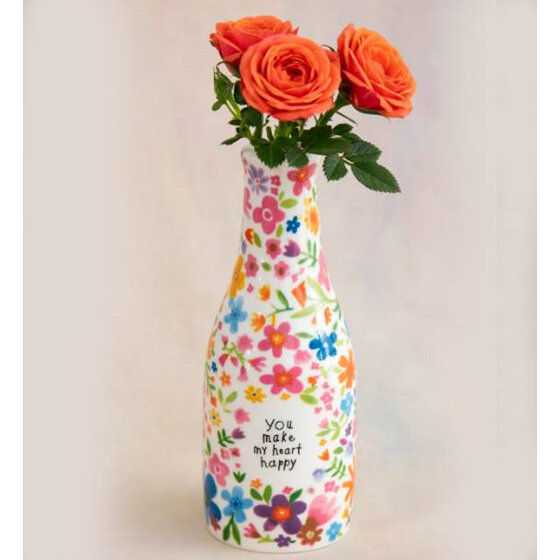 Natural Life Bud Vase - You Make My Heart Happy