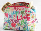 Natural Life Cosmetic Pouch LOVE make up toiletry bag