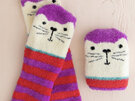 Natural Life Cozy Socks Cat