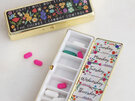 Natural Life Daily Pill Box - Today I Will Floral