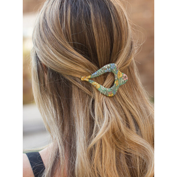 Natural Life Floral Boho Clip Turquoise