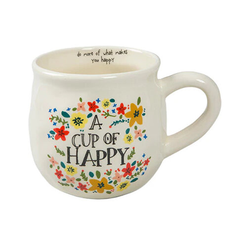 Natural Life Folk Mug Cup of Happy