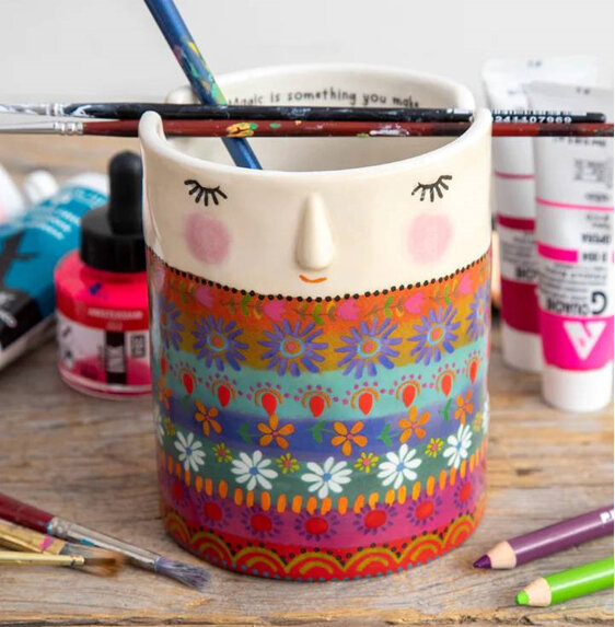 Natural Life Folk Painter's Cup Lady magic is something you make
