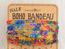 Natural Life Half Boho Bandeau Folk Flower hair headband
