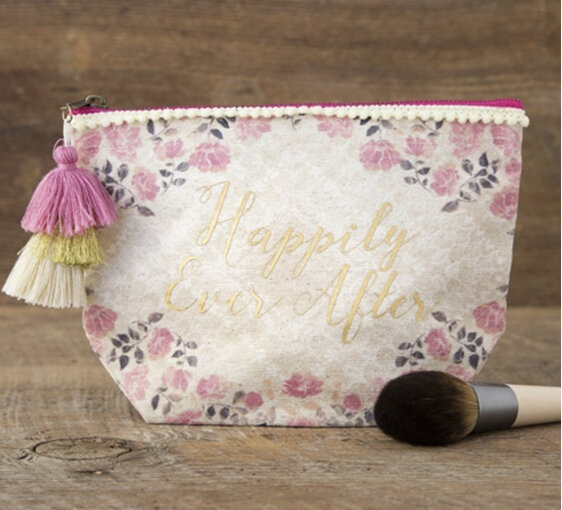 Natural Life Happily Ever After Pouch Bag Cotton Canvas