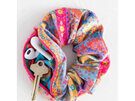 Natural Life Hideaway Scrunchie Flower Patchwork zip pocket purse hair tie