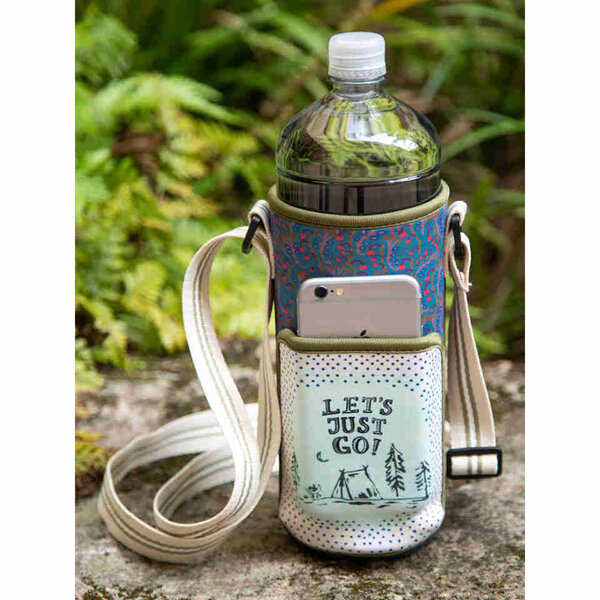 Natural Life Insulated Water Bottle Carrier Let's Just Go