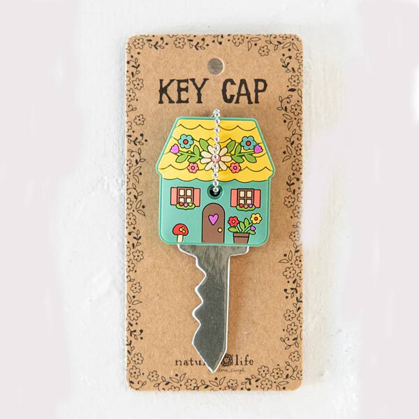 Natural Life Key Cap Cottage Be Happy