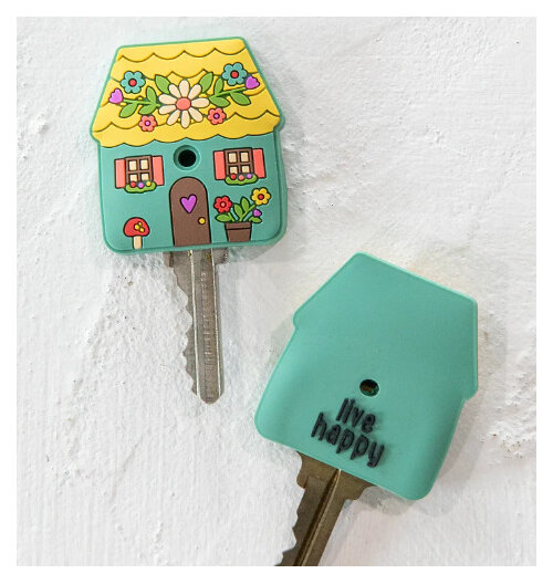 Natural Life Key Cap Cottage Be Happy house warming