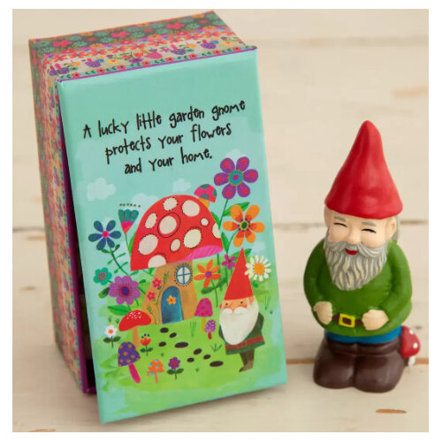 Natural Life Lucky Charm in a Box Garden Gnome