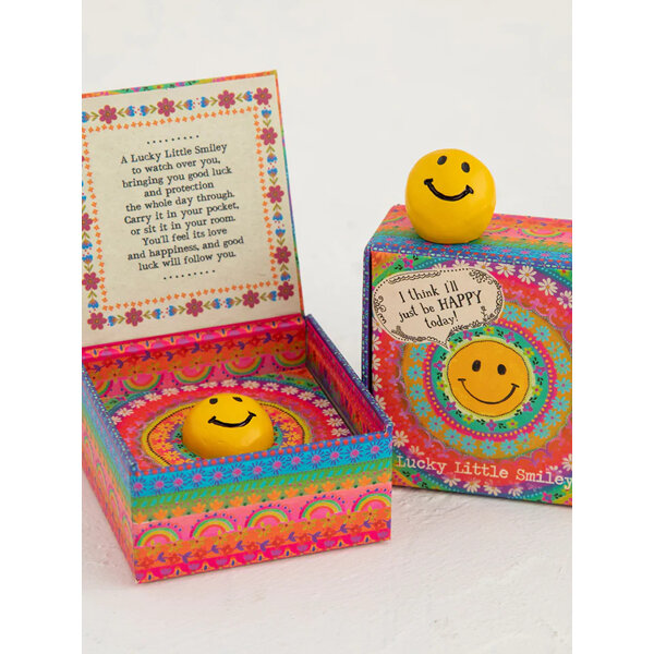 Natural Life Lucky Charm in a Box Smiley