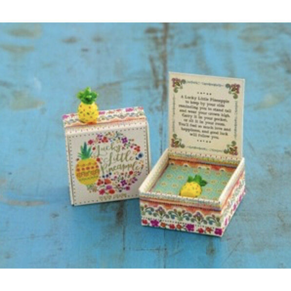 Natural Life Lucky Charm in Box Pineapple