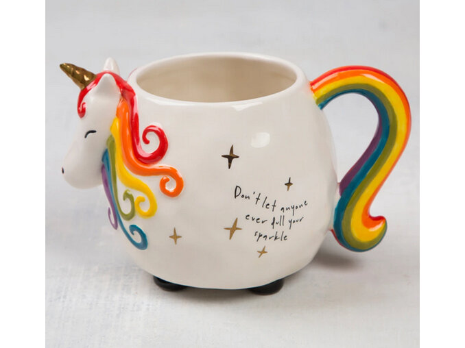 Natural Life Matilda the Unicorn Folk Art Mug mug285 gift home