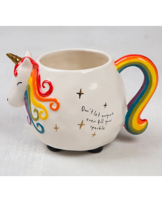 Natural Life Matilda the Unicorn Folk Art Mug mug285 gift home